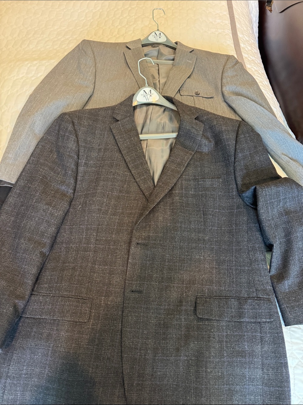 Calvin Klein Charcoal Gray Textured Single-Breasted Sport Coat Lot